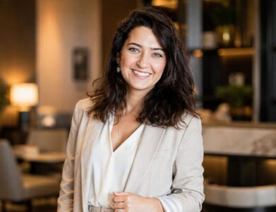 Professional businesswoman portrait illustrating an article about Meredith Schwarz