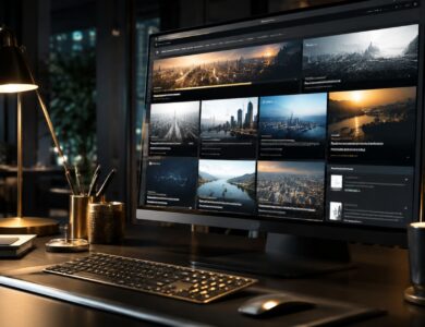 Brasssmile Com digital publishing website displayed on a modern desktop workstation