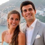 Julia Dimon, Jamie Dimon’s daughter and travel journalist, posing during a luxury international trip