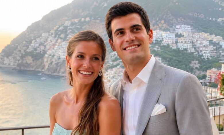 Julia Dimon, Jamie Dimon’s daughter and travel journalist, posing during a luxury international trip