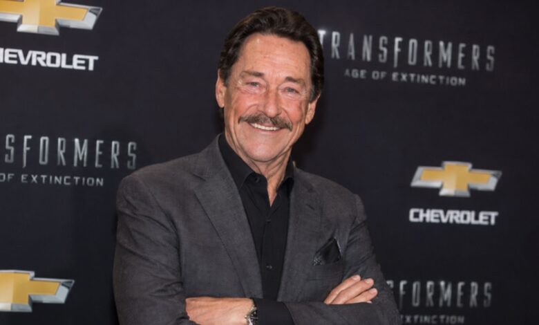 Peter Cullen smiling at a Transformers Age of Extinction red carpet event