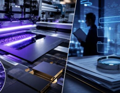UVLACK UV coating technology and trademark investigation in an industrial printing environment