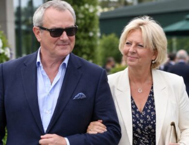 Lulu Williams with Hugh Bonneville at a public event